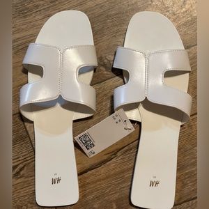 Brand new white sandals
